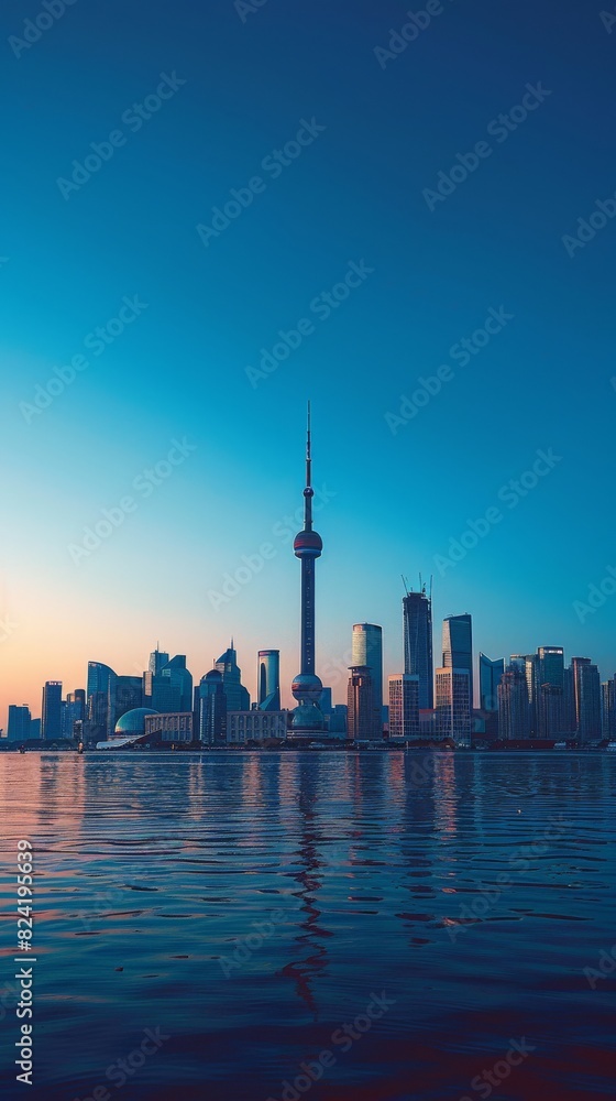 Fototapeta premium Urban panorama cityscape skyline.