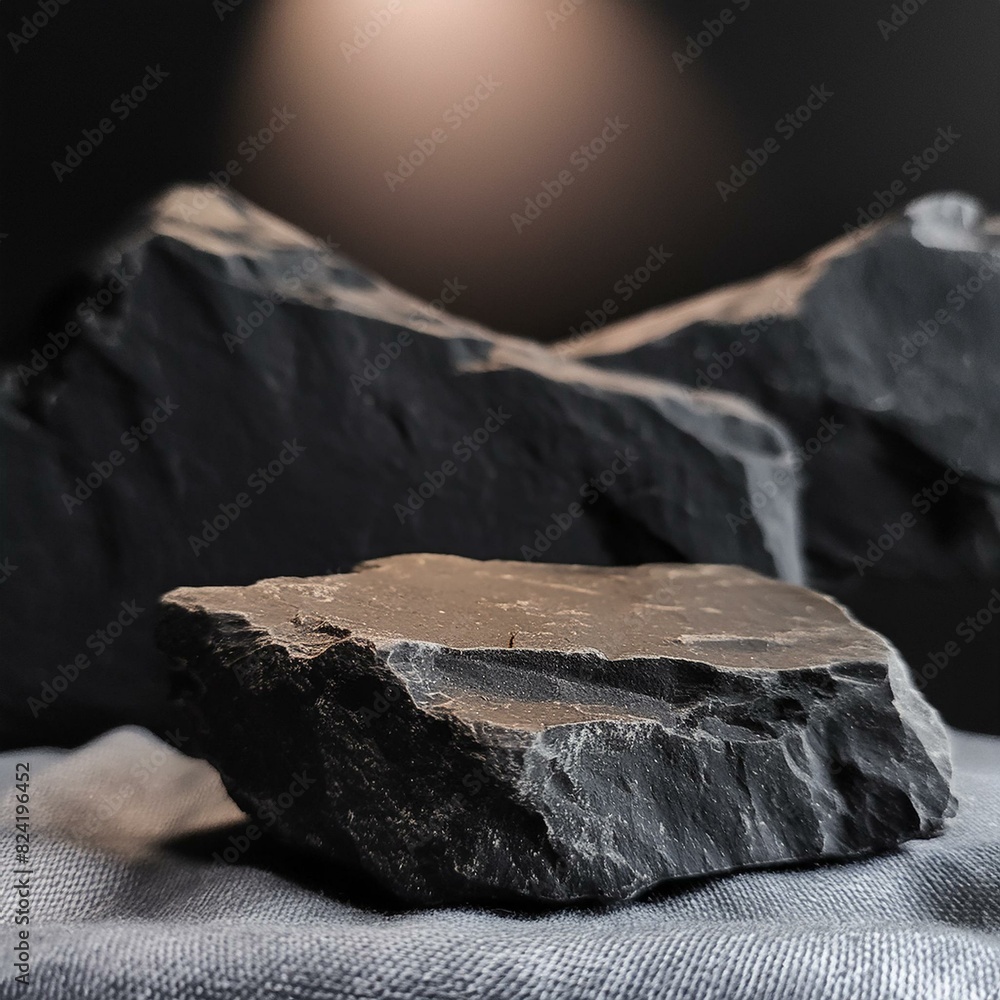 black dark and gray geometric stone and rock shape background ...