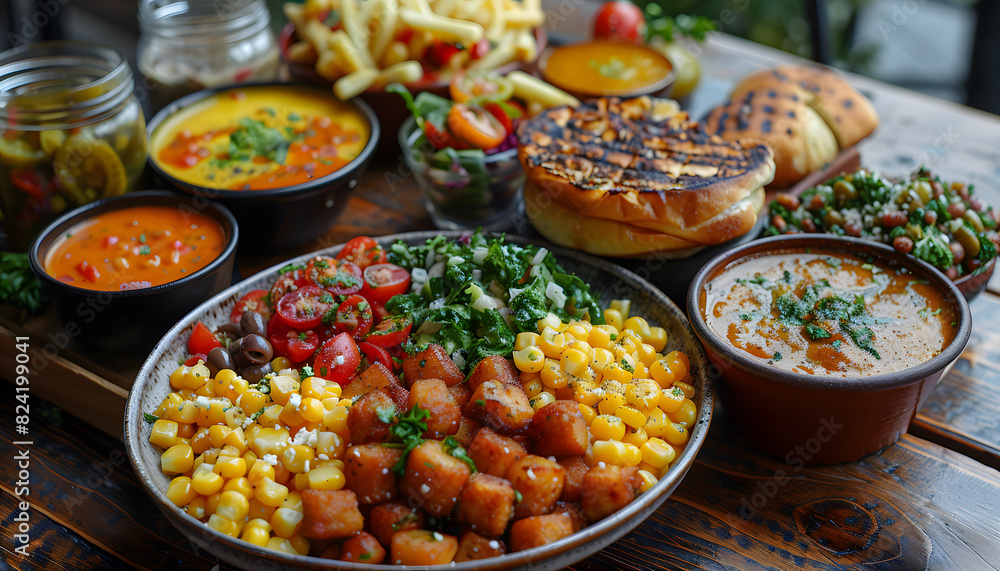 Obraz premium food background