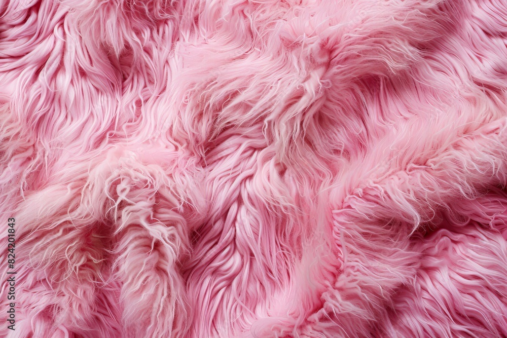 Pink sheep fur Natural sheepskin background texture Pink sheep fur Natural sheepskin background texture