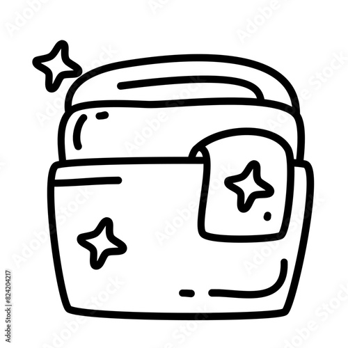 clean clothes of laundry and clean service doodle icons