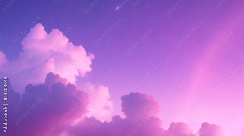 Obraz premium Unicorn colorful cloud background, rainbow pattern, glitter texture, pastel fantasy design, universe holographic style