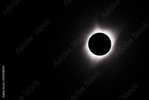 USA, Wyoming. Total solar eclipse reveals the sun's corona. photo