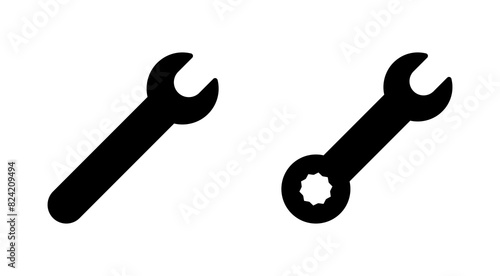 Wrench icon set. repair icon vector. tools icon vector
