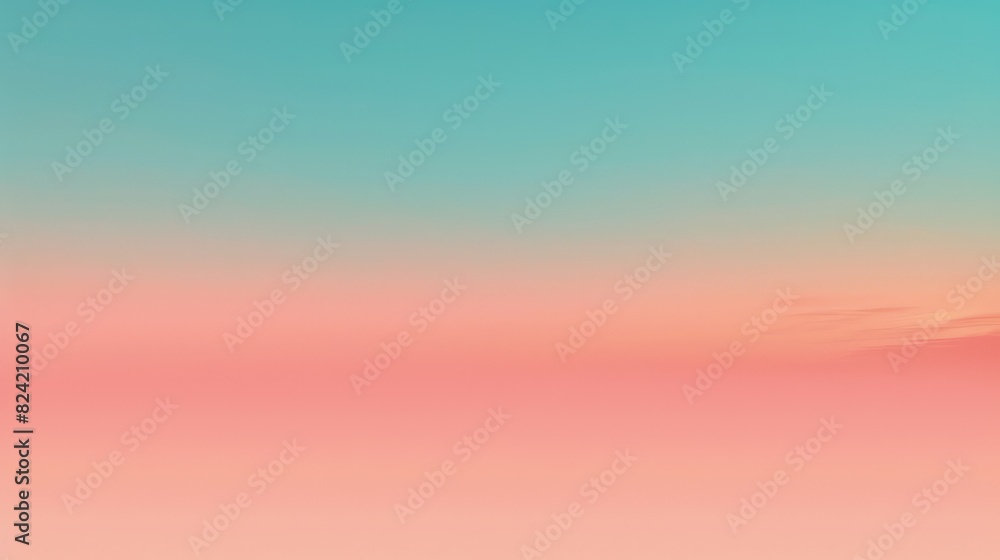 A serene gradient background transitioning from twilight blue to coral pink, accented with a fine grainy texture.