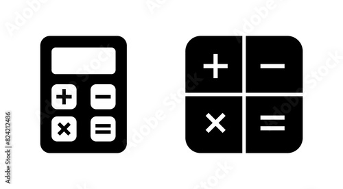 Calculator icon set. Accounting calculator icon. calculator vector