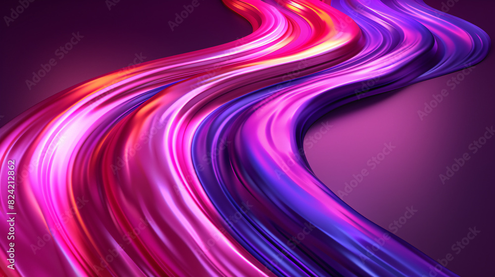 3D wave color paint flows on liquid abstract background
3D wave color paint flows on liquid abstract background