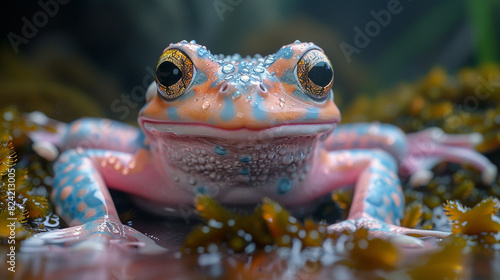 frog in water