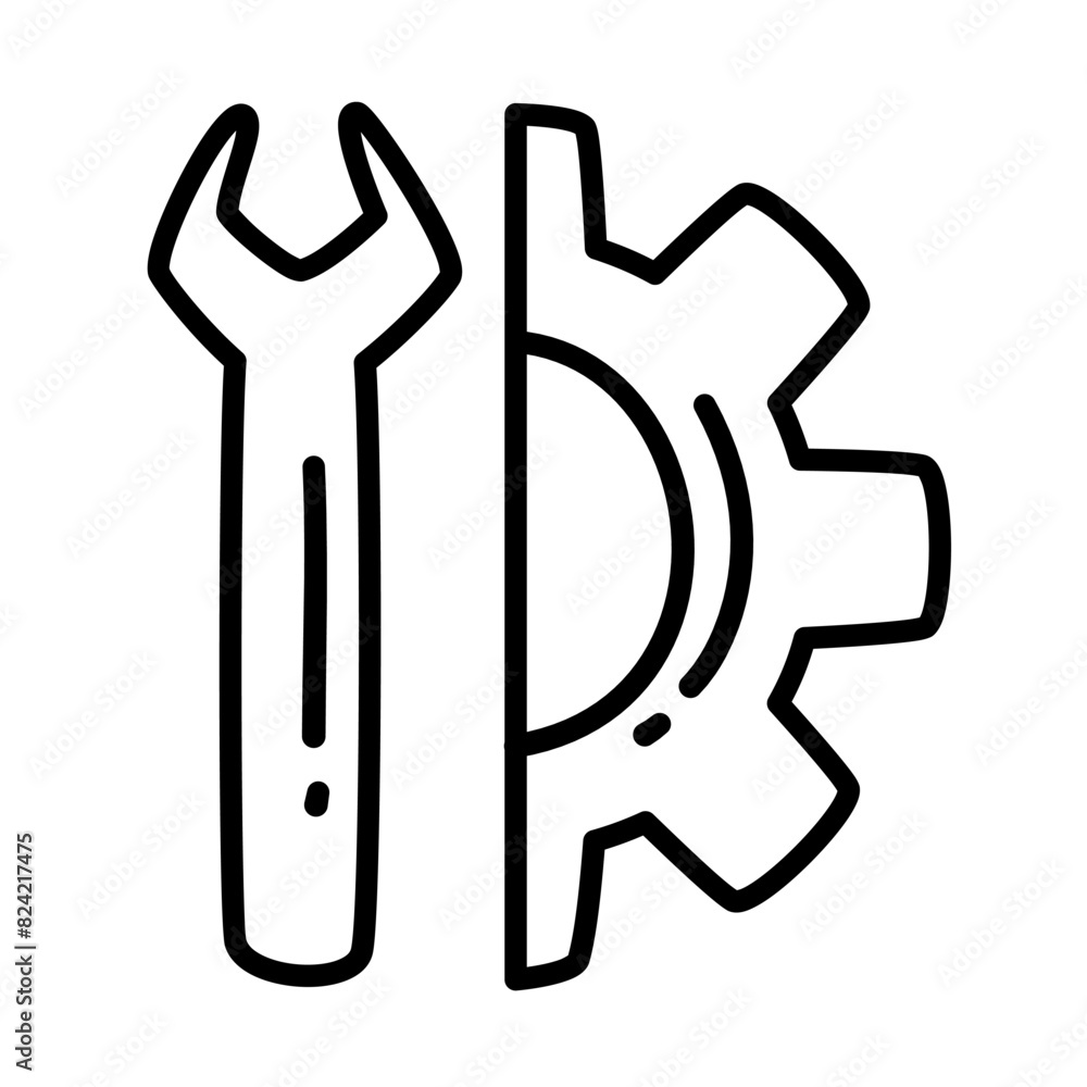 Fototapeta premium maintenanceof car service doodle icons