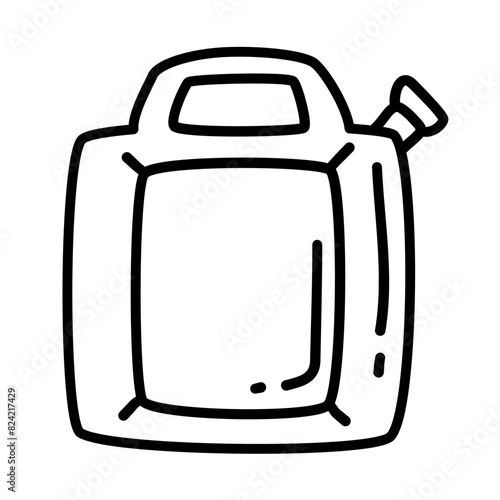 refuelling of car service doodle icons