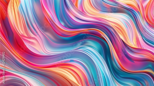 abstract background with colorful waves of different colors, swirling and flowing in an intricate pattern. The vibrant hues create a sense of movement and energy, giving the design a dynamic feel. It