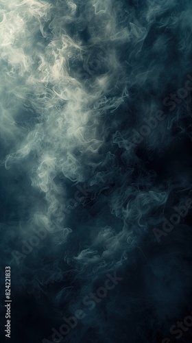 Storm Clouds Top Down View Sky Fog Smoke Mist Black Abstract Artwork Background Concept  Web Graphic Wallpaper  Vertical 9 16 Digital Art Backdrop