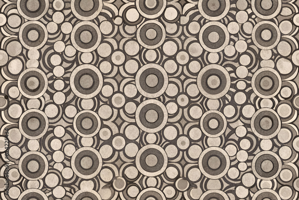 seamless monochromatic circle pattern