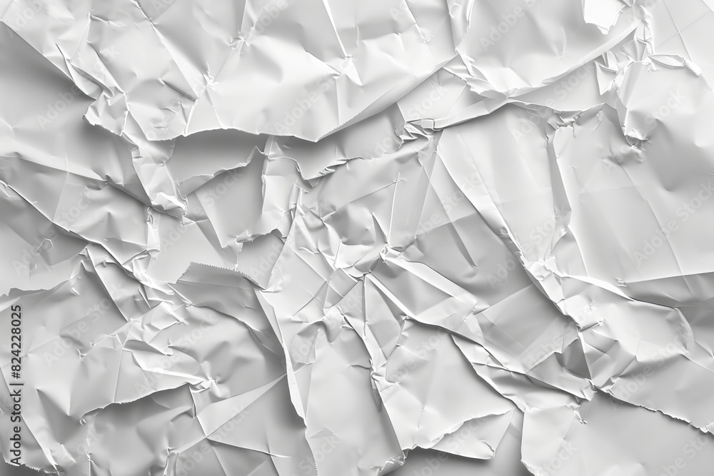 Obraz premium White creased poster texture