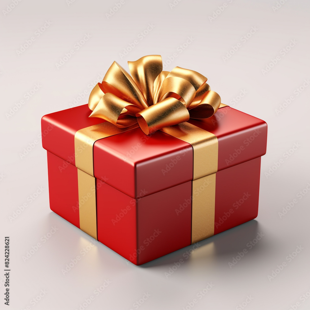 Gift box With ribbon isolated on a background Gift box With ribbon isolated on a background