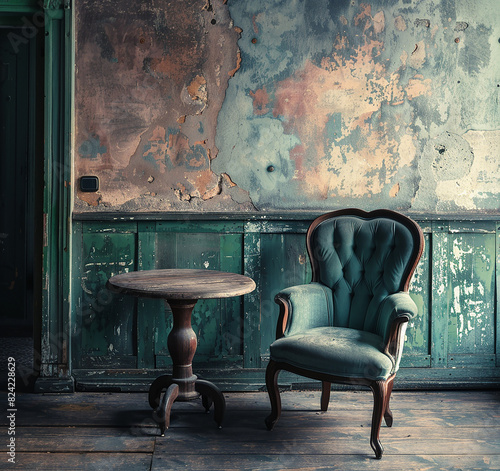 chair and table HD wallpaper Stock Photographic