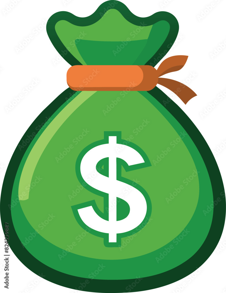 Solid Money Bag Icon: Vector Illustration, Flat Style Graphic for UI Design, Web & Mobile Apps, Finance & Wealth. Solid Money Bag Icon: Vector Illustration, Flat Style Graphic for UI Design, Web & Mobile Apps, Finance & Wealth.