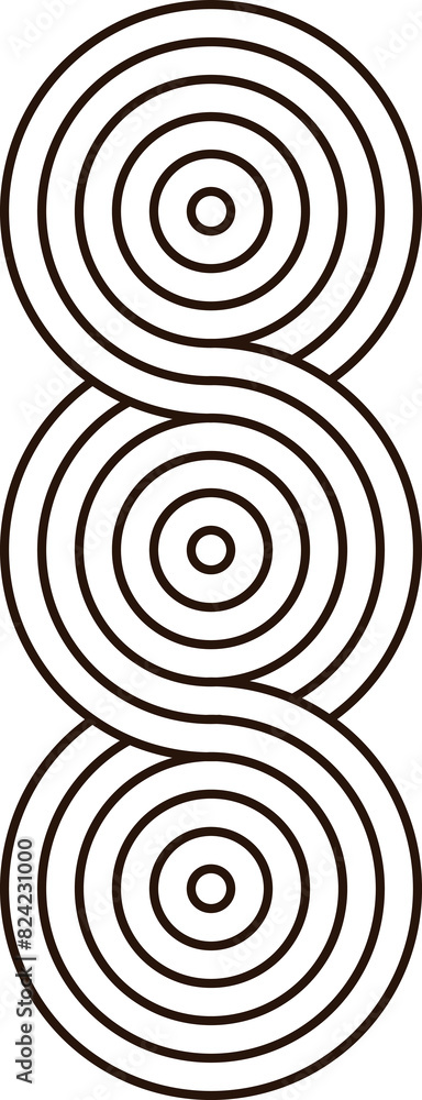 Geometric circles lines abstract shape Geometric circles lines abstract shape