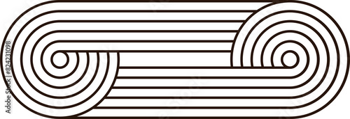 Zen geometric line pattern shape figure