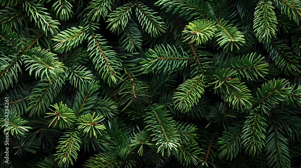 Pine or fir branch Can be used for background, greeting cards, flyers, invitation. copy space. top view. Pine or fir branch Can be used for background, greeting cards, flyers, invitation. copy space. top view.
