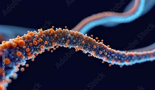 Microscopic view of DNA