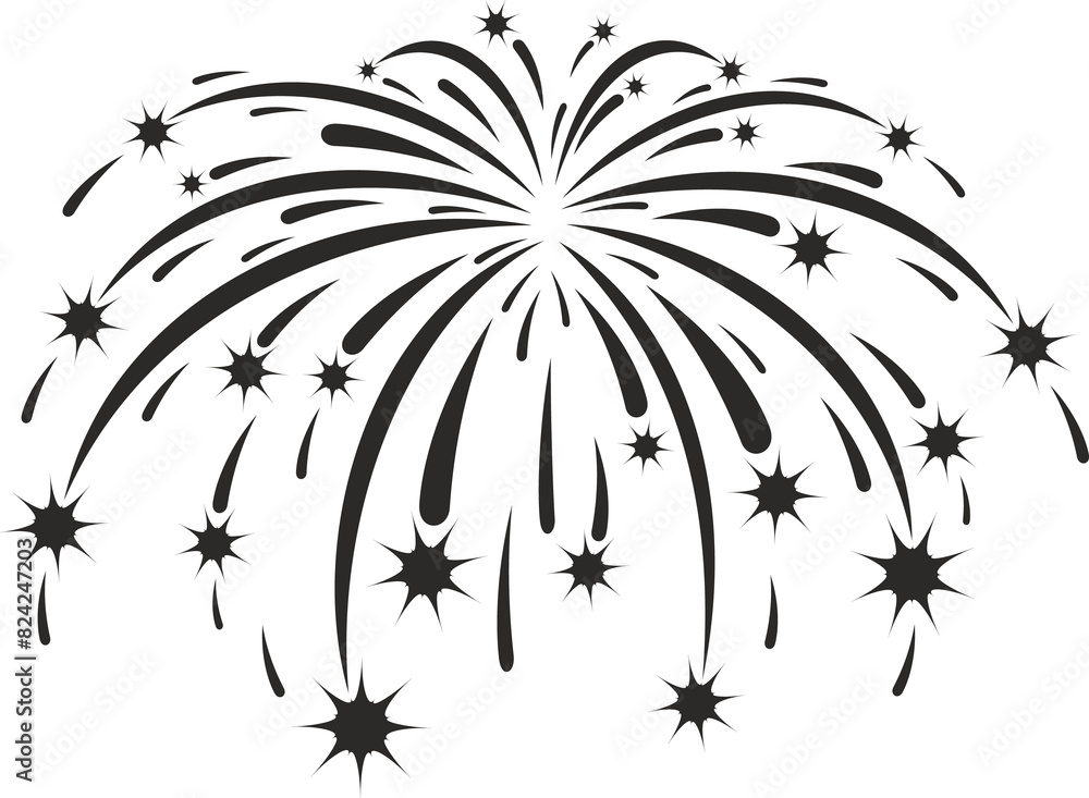 Carnival firework or firecracker silhouette Carnival firework or firecracker silhouette
