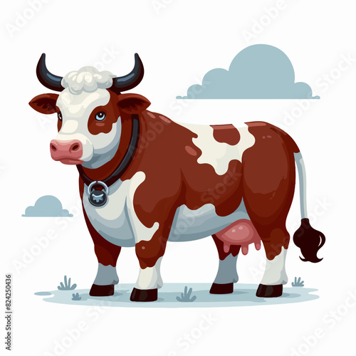 a cow to be sacrificed or qurban on Eid al Adha Mubarak
