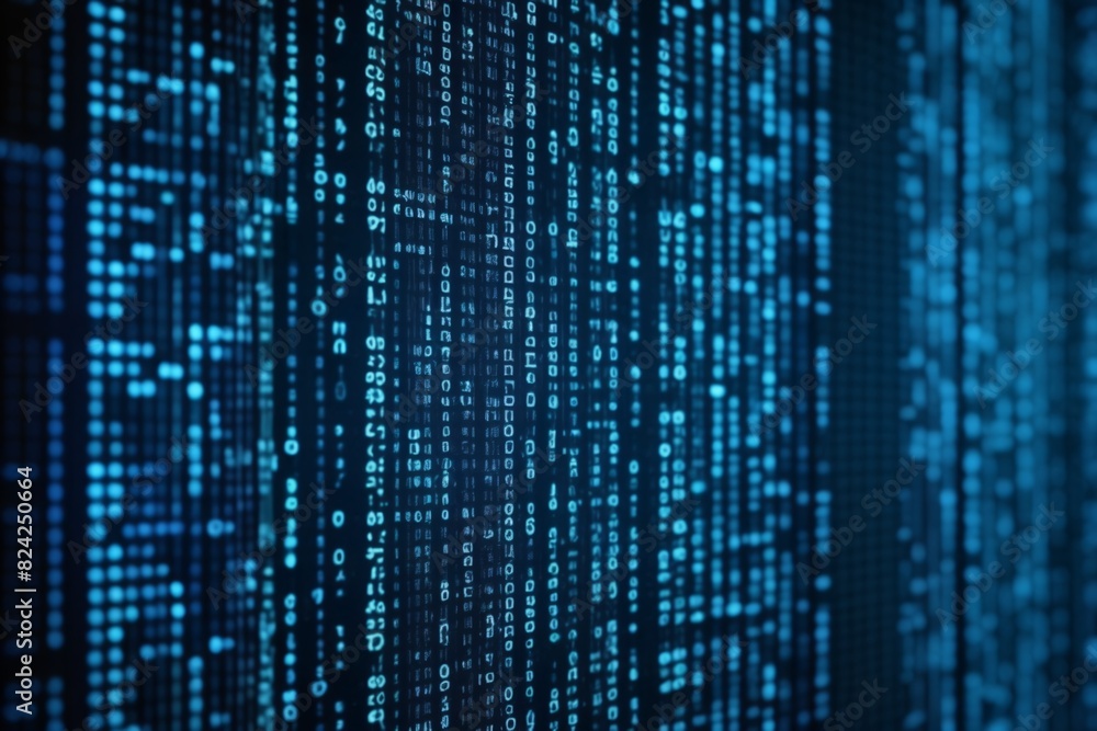 Technology background with data binary numbers digital blue coding cyberspace cyber code digital hacking information network number programming science security software technology Technology background with data binary numbers digital blue coding cyberspace cyber code digital hacking information network number programming science security software technology