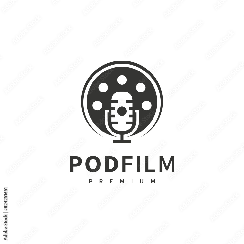 podcast film icon logo design illustration 2 podcast film icon logo design illustration 2