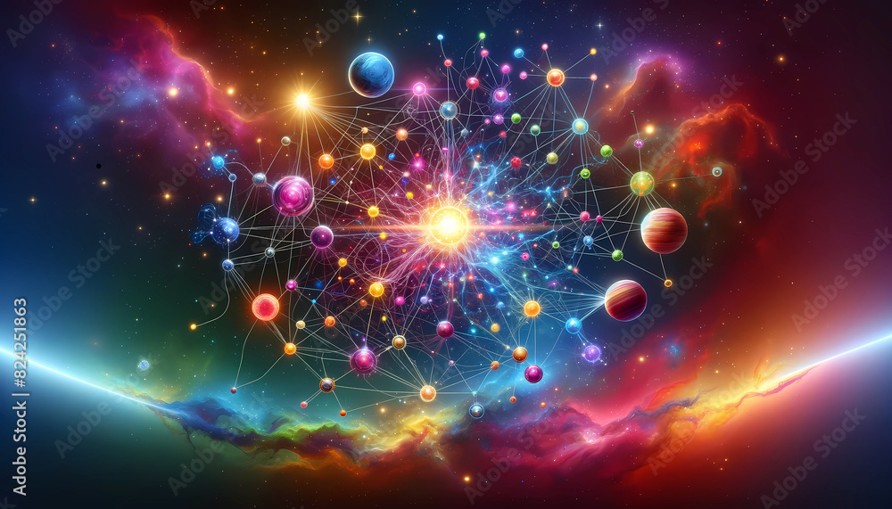 Neural Cosmos: The Vibrant Fusion of Brain and Universe