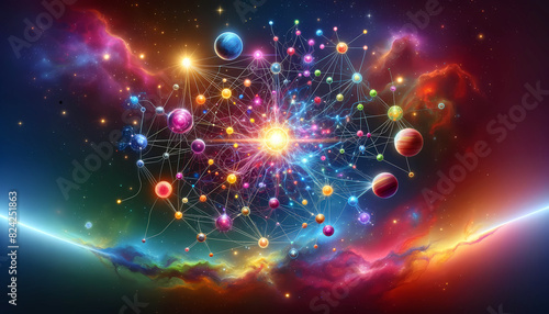 Neural Cosmos: The Vibrant Fusion of Brain and Universe