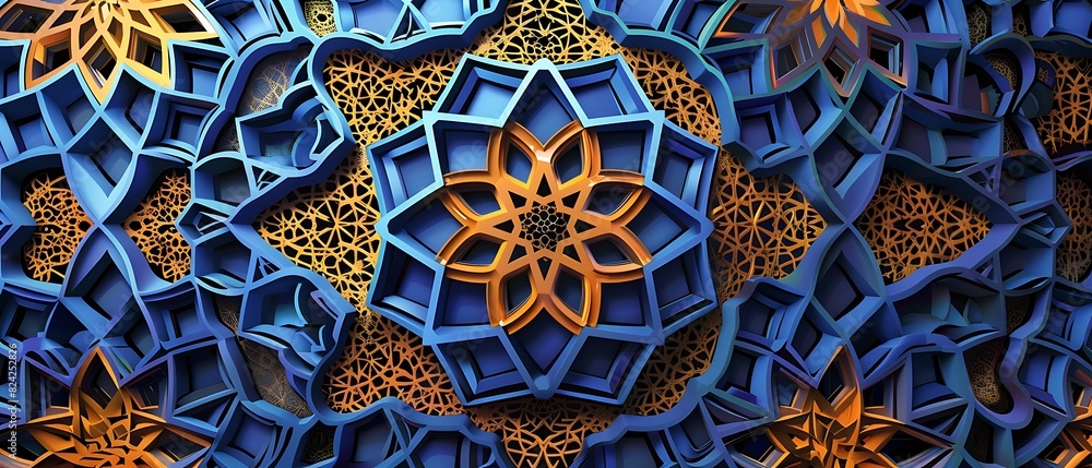 Elegant 3D Islamic Pattern Vector Art for Design and Decoration Projects Elegant 3D Islamic Pattern Vector Art for Design and Decoration Projects