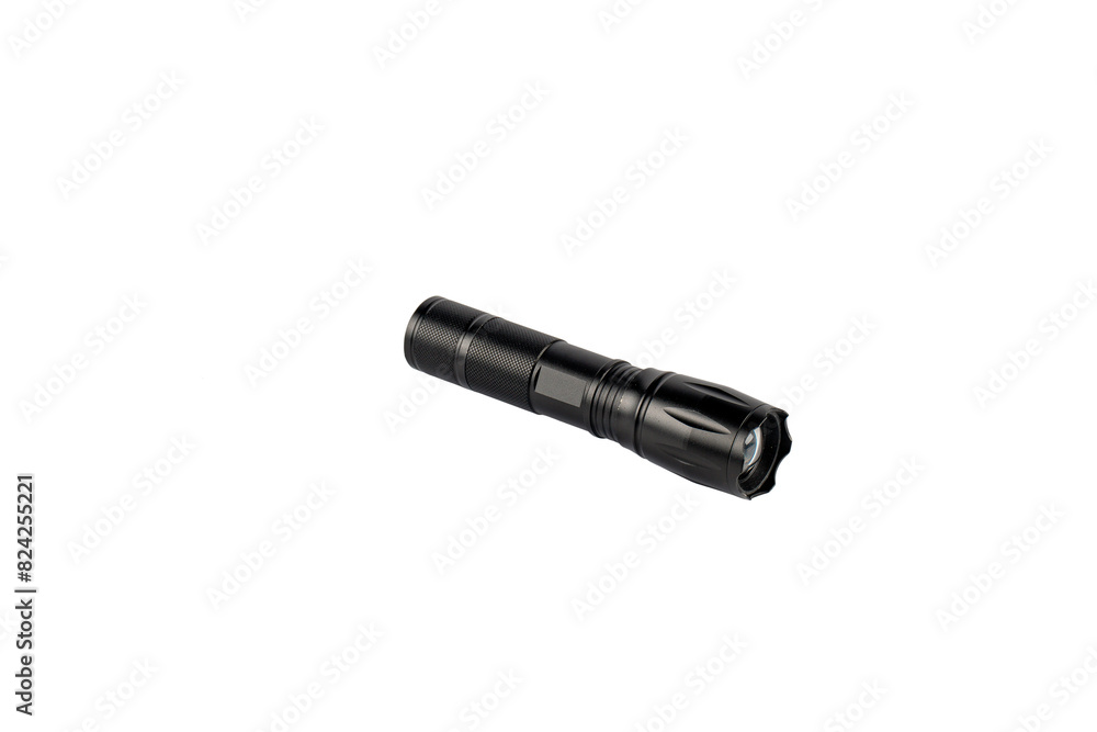 Electric LED torch flashlight isolated on a transparent background Electric LED torch flashlight isolated on a transparent background