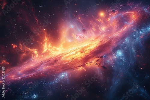 Wallpaper Mural Gorgeous Milky Way and Nebula Torontodigital.ca