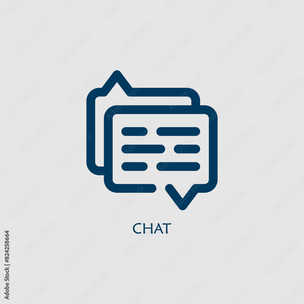 Vector graphic of a chat icon, illustration sign and symbol for communication and customer service Vector graphic of a chat icon, illustration sign and symbol for communication and customer service