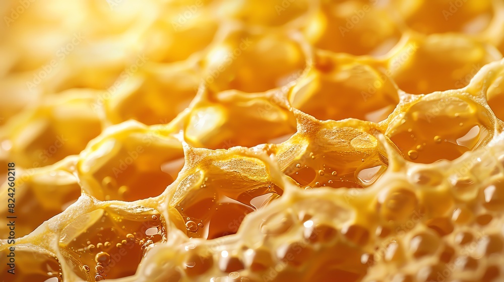 Photo of honeycomb texture, extreme closeup shot, macro photography, highly detailed Photo of honeycomb texture, extreme closeup shot, macro photography, highly detailed