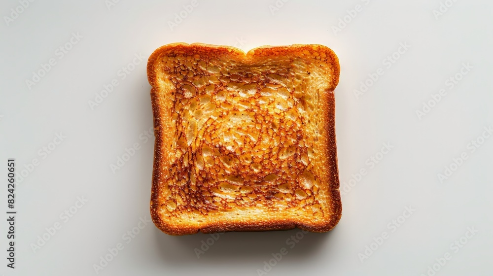 Golden brown toast bread isolated on a white background, perfect for breakfast food themes and culinary presentations. Golden brown toast bread isolated on a white background, perfect for breakfast food themes and culinary presentations.