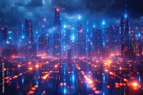The Lines of Electronic Scattering and Cities