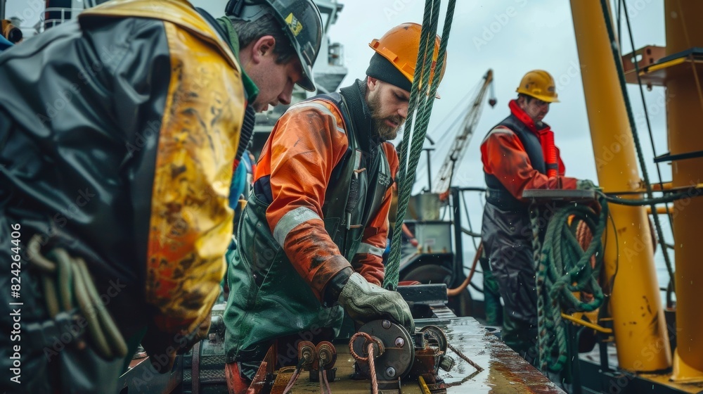 Crew members work tirelessly alongside the machine monitoring its progress and making necessary adjustments. Crew members work tirelessly alongside the machine monitoring its progress and making necessary adjustments.