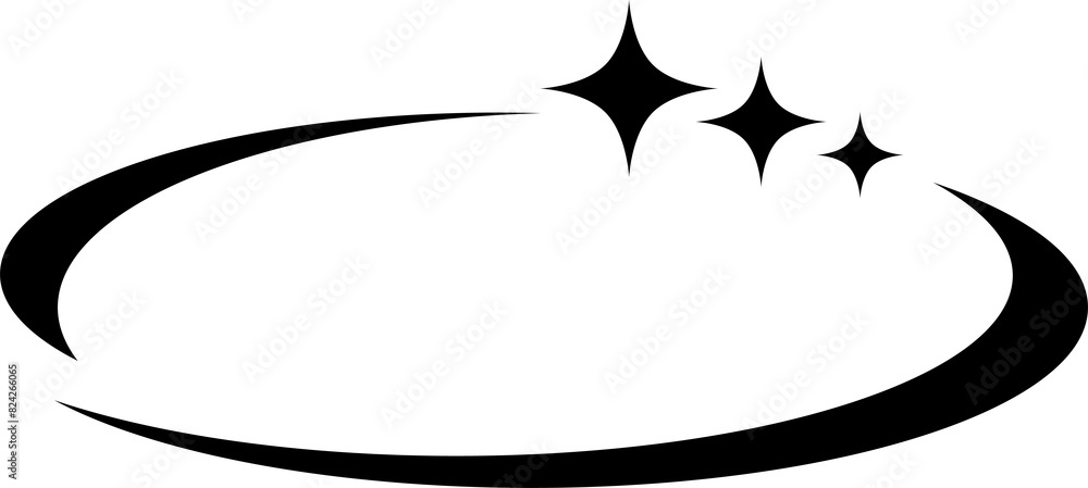 Y2K groovy geometric element, graphic shape