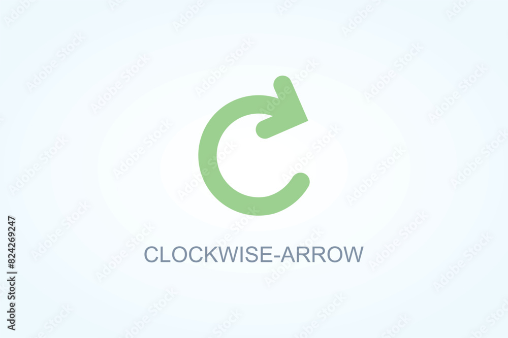 Clockwise Arrow Vector Or Logo Sign Symbol Illustration Clockwise Arrow Vector Or Logo Sign Symbol Illustration