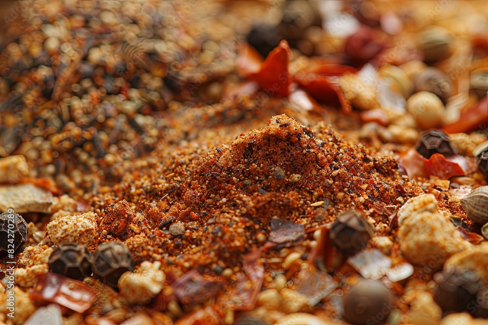 Traditional spice mix up close Experiencing the rich flavors of Mexico. Traditional spice mix up close Experiencing the rich flavors of Mexico.