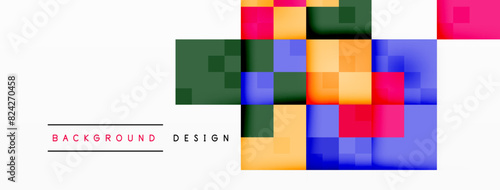 Dynamic colorful squares background. Vector Illustration For Wallpaper, Banner, Background, Card, Book Illustration, landing page