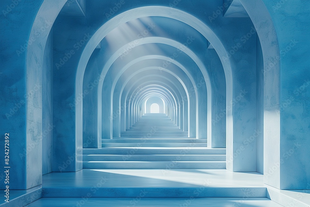 Tunnel frame of light Tunnel frame of light