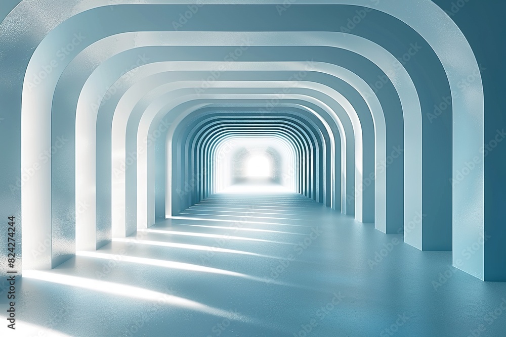 Tunnel frame of light Tunnel frame of light