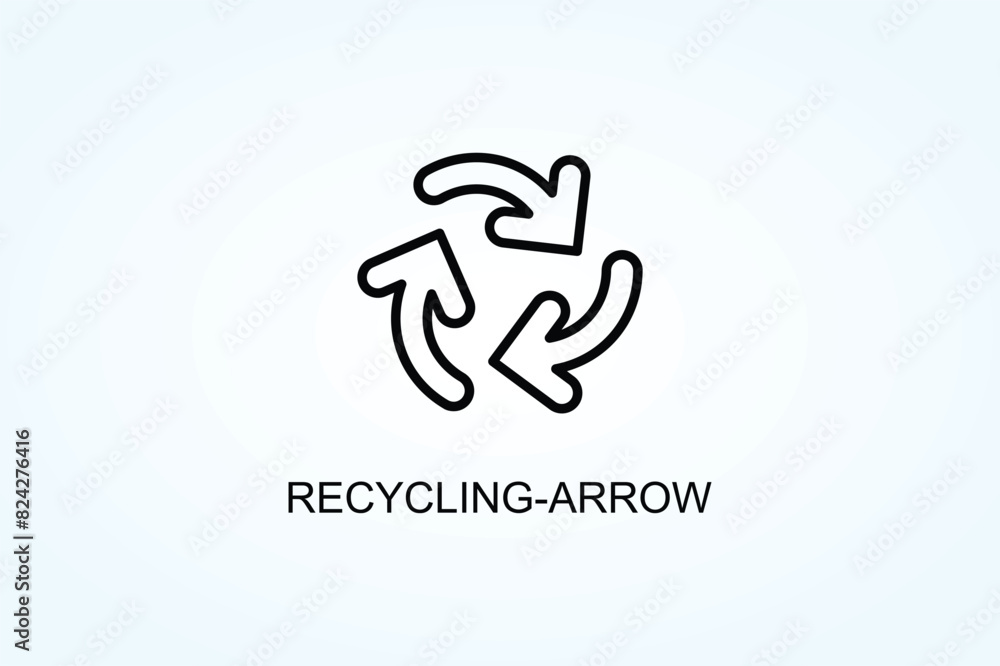 Recycling Arrow Vector Or Logo Sign Symbol Illustration Recycling Arrow Vector Or Logo Sign Symbol Illustration