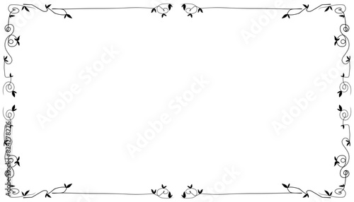 Vintage black frame design. Perfect for invitation cards  book covers  wallpapers  banners  web