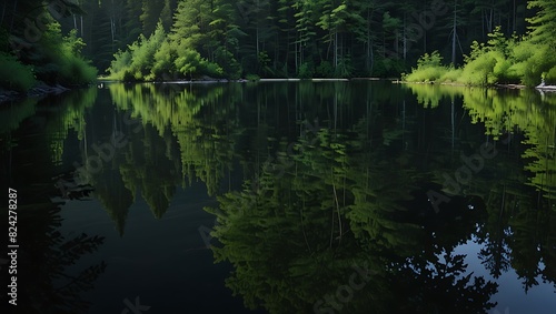  body of water in a forest