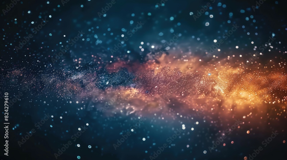 Obraz premium Vibrant Night Sky with Stars Background in Outer Space