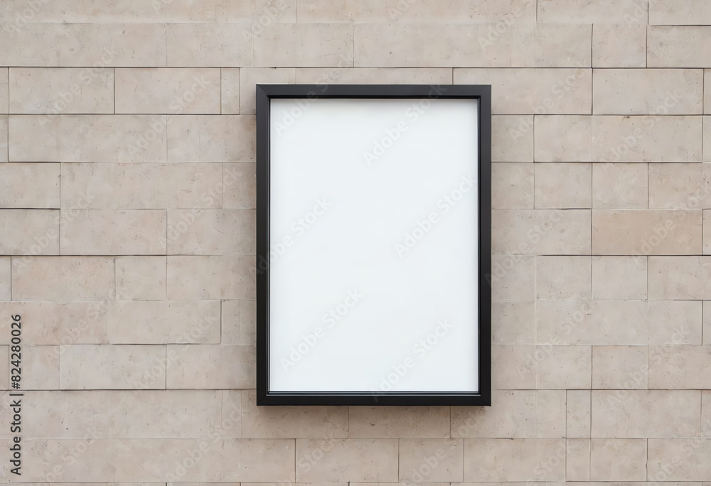 blank copy space poster mockup on brick wall blank copy space poster mockup on brick wall